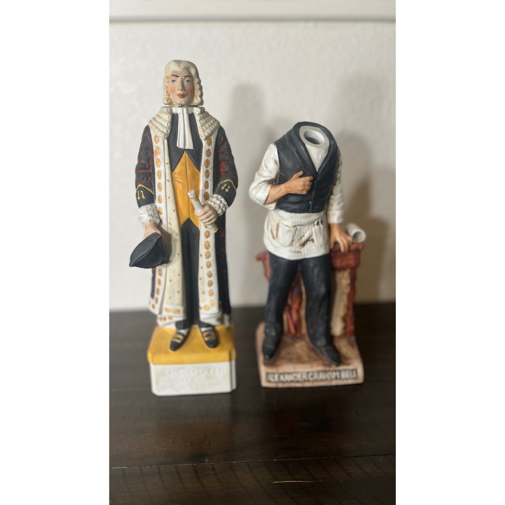 Porcelain Decanter Set The Speaker & Alexander Graham Bell McCormick Vintage